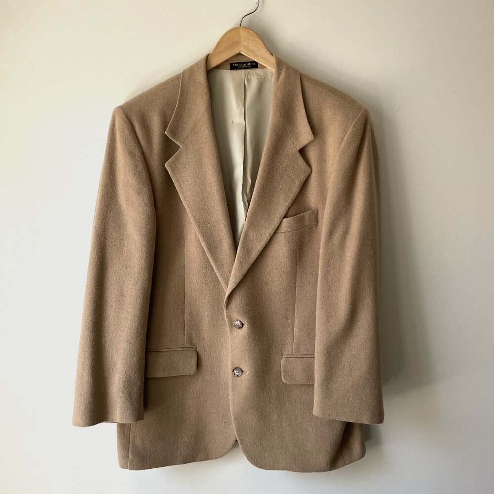 Vintage, Men’s cashmere blazer, color: camel, 44